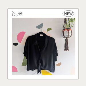 Wilfred Crop Tie Blouse